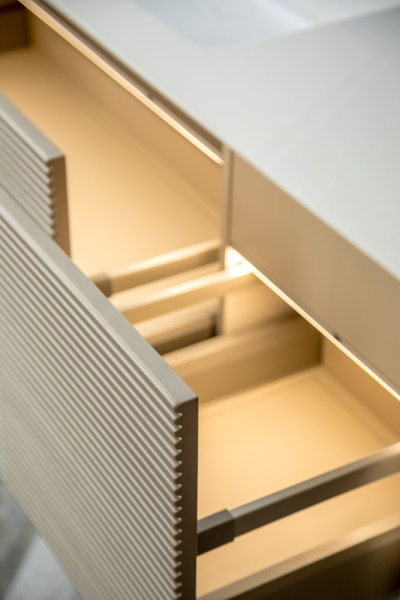 Тумба под столешницу 120 см с подсветкой ArmadiArt Minimal 898-120-D