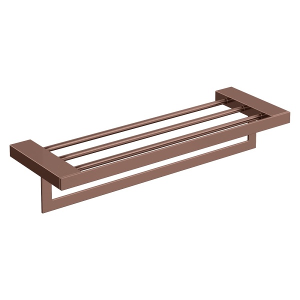 Полка для полотенец Qubic Copper Brushed 10737-CB