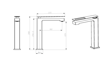 Смеситель для раковины Boheme Q 142-CRCR.2