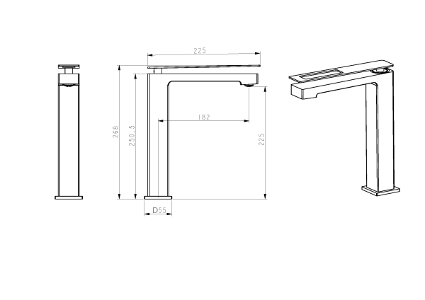 Смеситель для раковины Boheme Q 142-BB