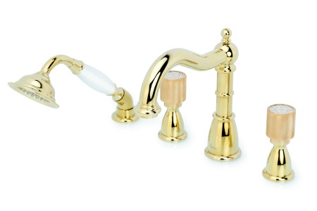 Смеситель на борт ванны Boheme Royal Cristal 395-Royal/CRST