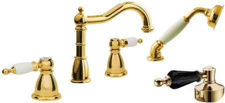 Смеситель на борт ванны Boheme Tradizionale 395-BSW