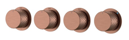 Смеситель встроенный STICK DIAMOND BRUSHED BRONZE 5-проходной 124-5-BRB.1
