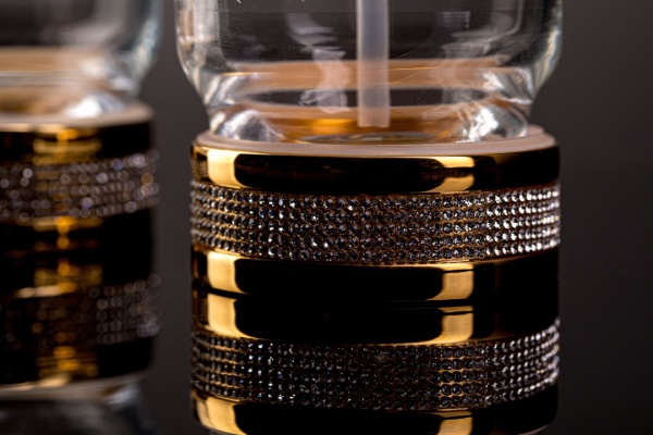 Дозатор жидкого мыла Boheme Royal Cristal 10929-G-B