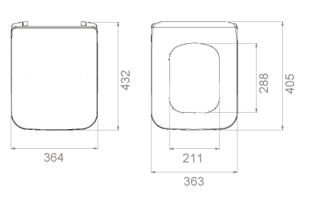 Сиденье для унитаза Boheme Mirage/Zen 968-W