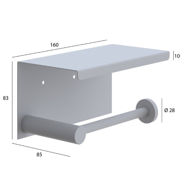 Держатель туалетной бумаги Boheme Uno 10971-CB