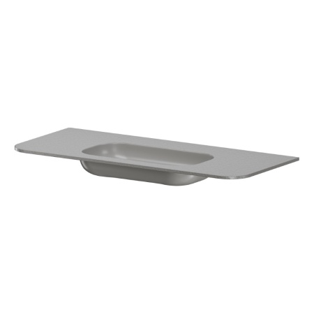 Раковина моноблок VOI 120см STONE FINISH LUNA 786-120-SF-L без отв.