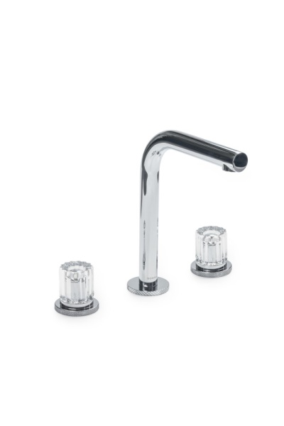 Смеситель из стены AURA на 3 отв. CHROME ELEGANTE TRANSPARENT 152-CR-EL-TRNSP