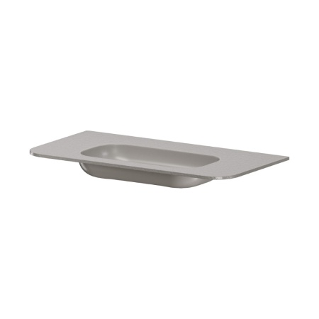 Раковина моноблок VOI 100см STONE FINISH STONE GREY 786-100-SF-SG без отв.