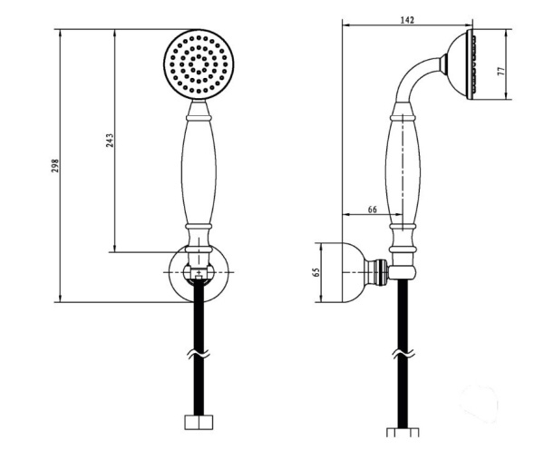 Душевой набор Boheme Imperiale 408-B