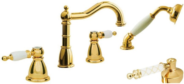 Смеситель на борт ванны Boheme Tradizionale 395-MR-W