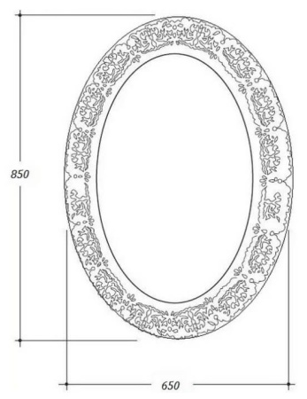 Зеркало 65х85 см ArmadiArt NeoArt 511