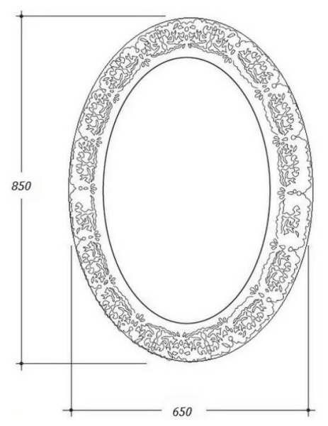 Зеркало 65х85 см ArmadiArt NeoArt 511