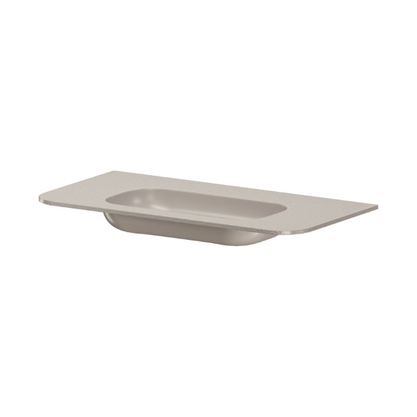 Раковина моноблок VOI 100см STONE FINISH CASHMERE 786-100-SF-C без отв.