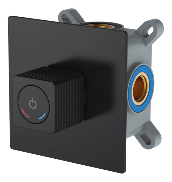 Смеситель автоматический встроенный QUAD Black 154-5-B