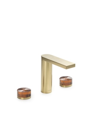 Смеситель из стены STELLA на 3 отв. MATT GOLD STELLA AMBER 151-MG-ST-AMBER