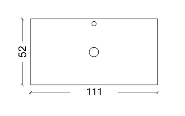 Столешница стеклянная 110 см ArmadiArt NeoArt 853-110-SLF