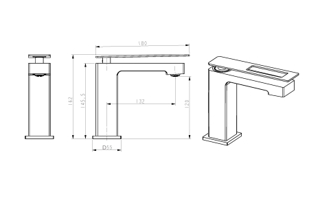 Смеситель для раковины Boheme Q 141-GG