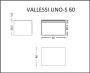 Тумба под столешницу 60 см ArmadiArt Vallessi Uno-S 897-060-A mat