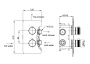 Комплект для душа Boheme Cell 427-CR/134-2-CR