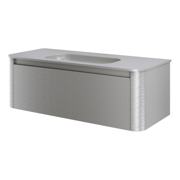Тумба с раковиной VOI 120CM STONEFINISH LUNA (Комплект)