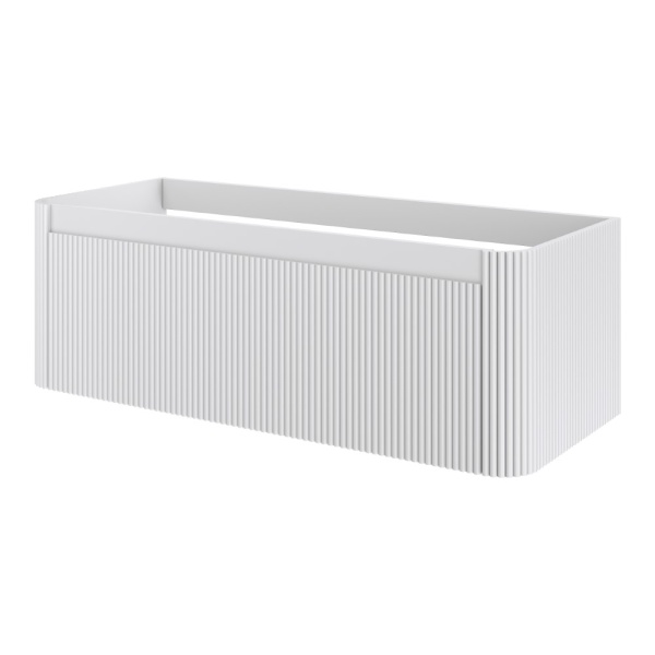 Тумба без раковины VOI рифл. 120см MATT WHITE 782-120-R-MW