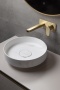 Раковина накладная Ø40 см ArmadiArt Sole Corian 801-CLCT