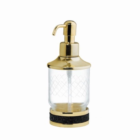 Дозатор жидкого мыла Boheme Royal Cristal 10929-G-B