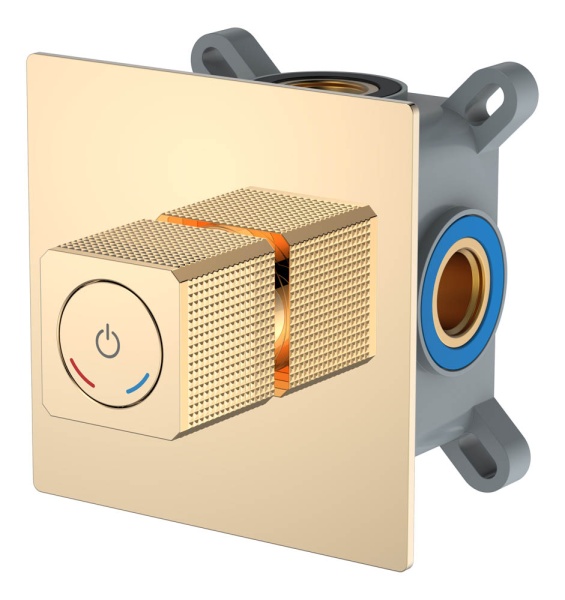 Смеситель автоматический встроенный QUAD Gold 154-5-G