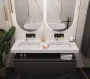 Раковина 140 см ArmadiArt Flat 859-140-CLCT продается только в комплекте с тумбой