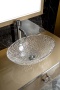 Столешница стеклянная 100 см ArmadiArt Lucido 853-100-Light Gold