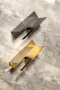 Держатель для туалетной бумаги c полкой Qubic Gun Metal 10721-2-GM