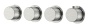 Смеситель встроенный с термостатом STICK DIAMOND NICKEL BRUSH 5-проходной 124-T-5-NB.1