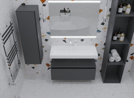 Тумба под столешницу 100 см ArmadiArt Vallessi Uno-S 897-100-A mat