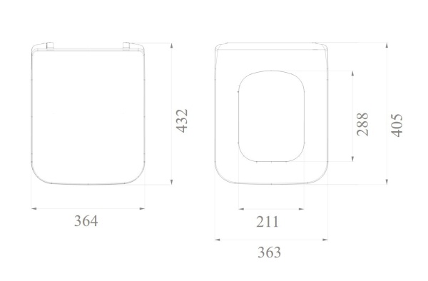 Сиденье для унитаза Boheme Puro 957-W