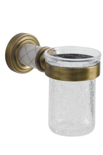 Стакан для зубных щеток Boheme Murano 10904-W-BR