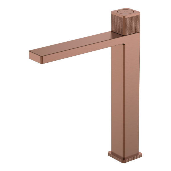 Смеситель автоматический для раковины высокий QUAD Brushed Bronze 159-2-BRB