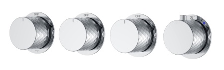 Смеситель встроенный с термостатом STICK DIAMOND GOLD 5-проходной 124-T-5-G.1