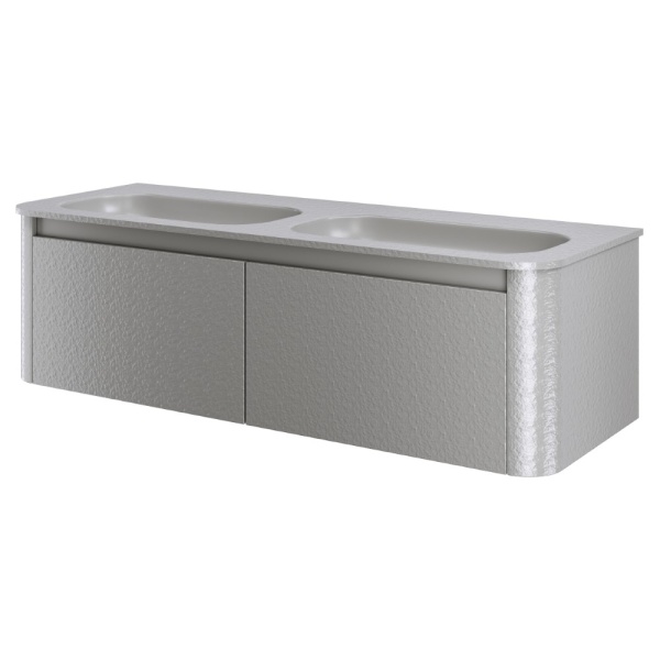 Тумба с раковиной VOI 140CM STONEFINISH LUNA (Комплект)