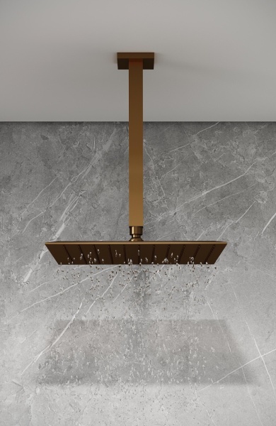 Держатель верхнего душа потолочный Boheme Qubic 629-QUBIC-BR