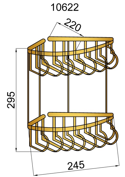 Полка угловая Boheme Imperiale 10427