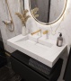 Раковина 80 см ArmadiArt Flat 859-080-CLCT продается только в комплекте с тумбой
