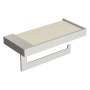 Держатель для туалетной бумаги c крышкой Qubic Nickel Brush 10721-NB
