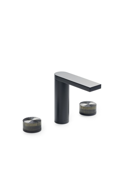 Смеситель из стены STELLA на 3 отв. BLACK STELLA GREEN 151-B-ST-GREEN