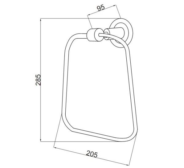 Держатель полотенец Boheme Murano 10905-B-BR