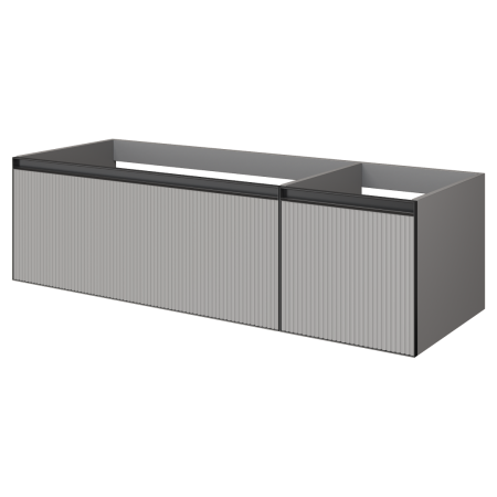Тумба под раковину 140 см ArmadiArt Quatro 2 790-M2-140-L-RIB-A