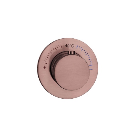 Смеситель встраиваемый термостат UNO COPPER BRUSHED 627-T-CB