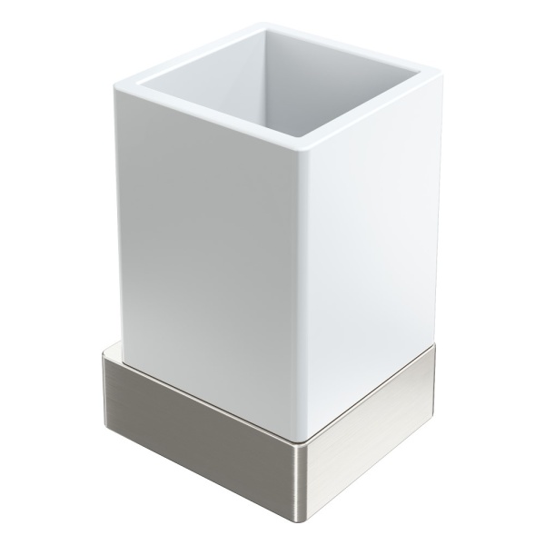 Стакан настенный Qubic Nickel Brush 10724-NB