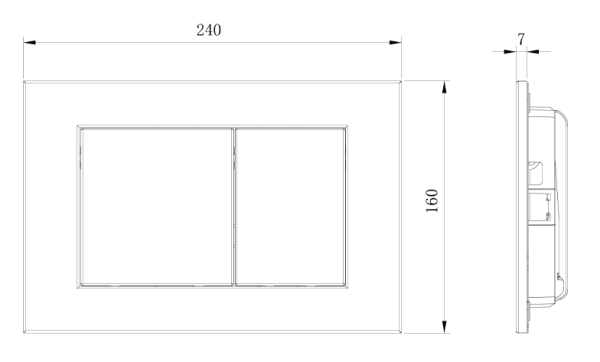 Кнопка для инсталляции Boheme 650/2-SGM