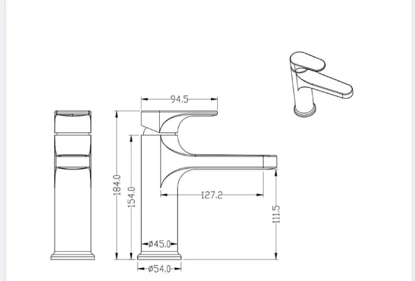 Смеситель для раковины Boheme Spectre 451-MW